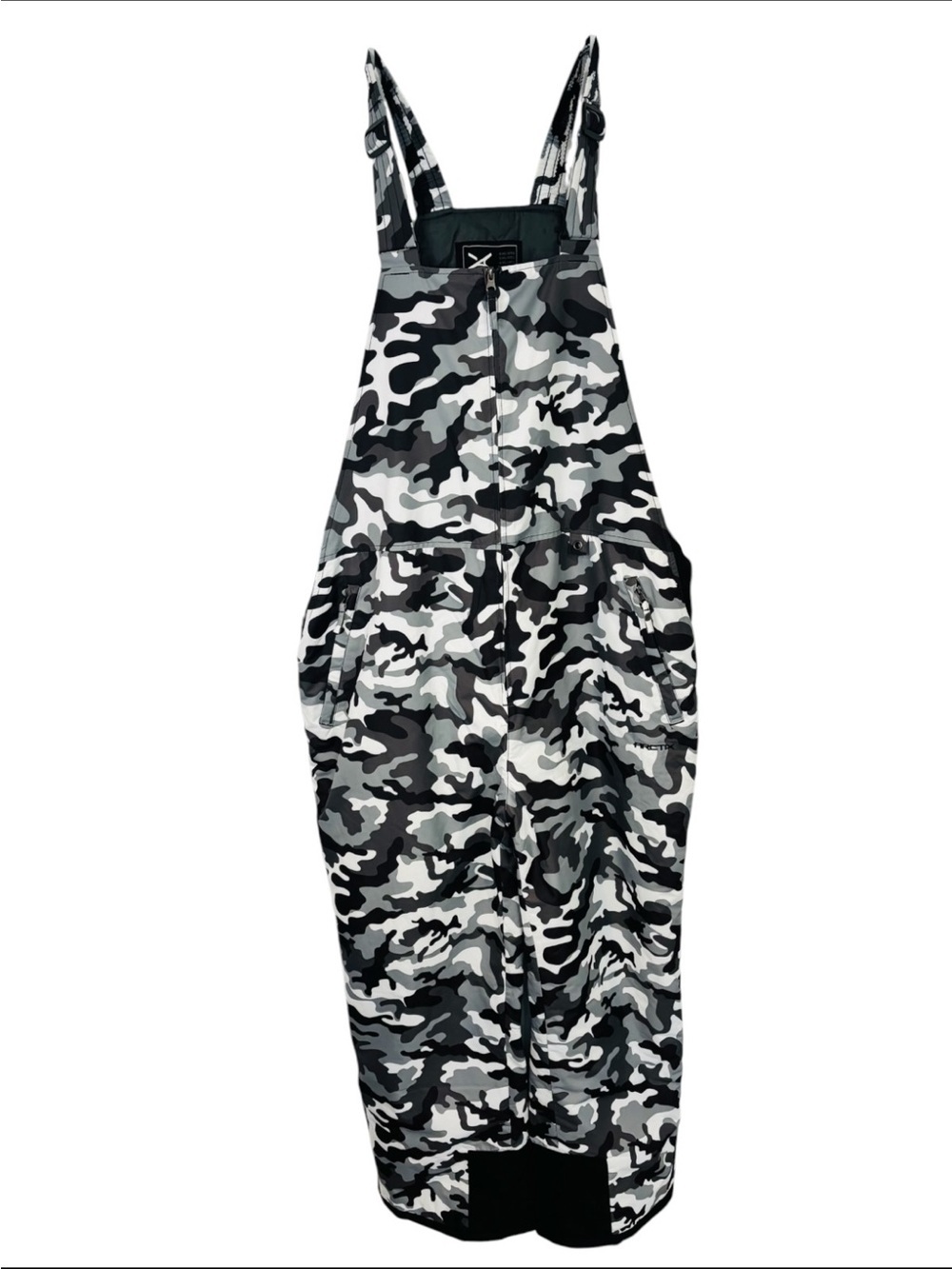 Arctix Men’s Black, Gray & White A6 Pattern Camo Insulated Overall Snow Pants